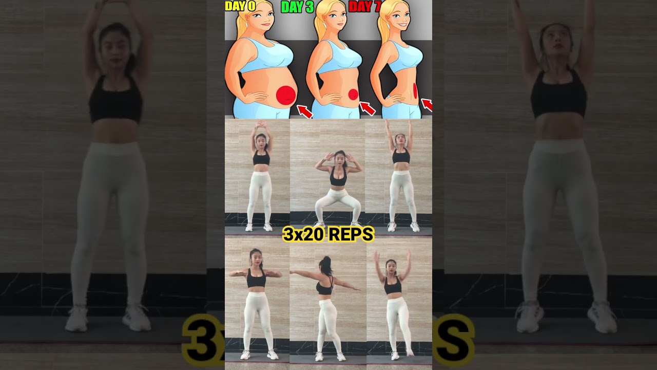 Standing Abs exercises to Flat Stomach