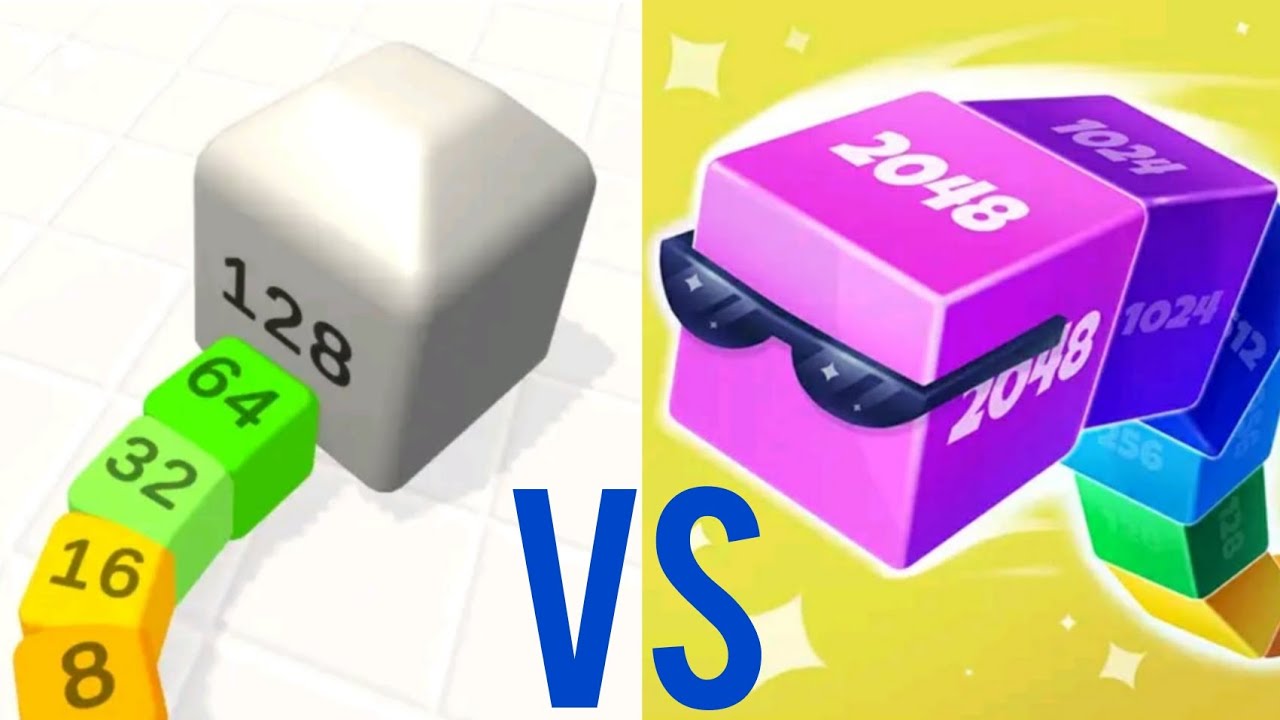 Cube Arena 2048 VS Snake Arena 2048 (cubes)
