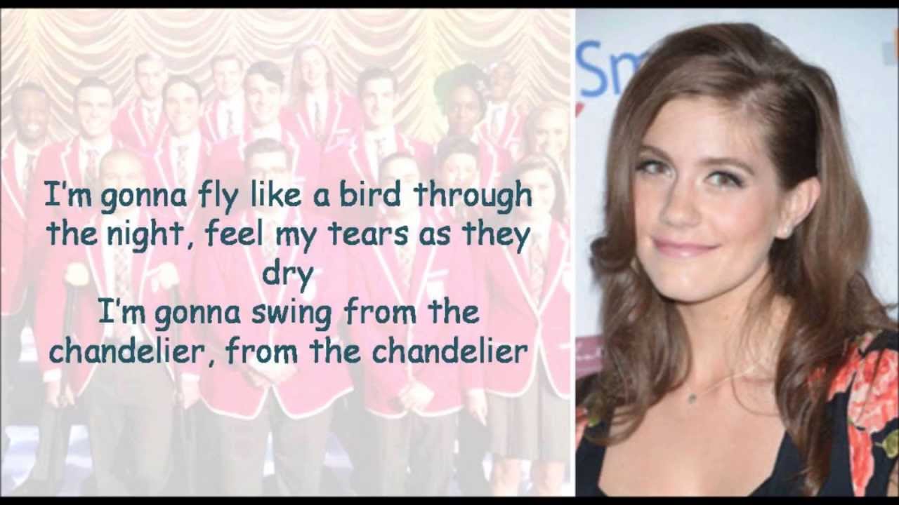 Glee   Chandelier  lyrics