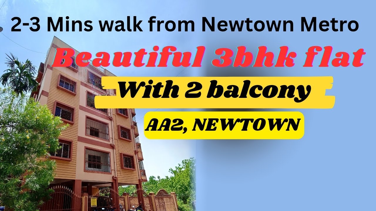South and road facing 3bhk flat in action area 2 newtown Kolkata #3bhkflat #3bhk