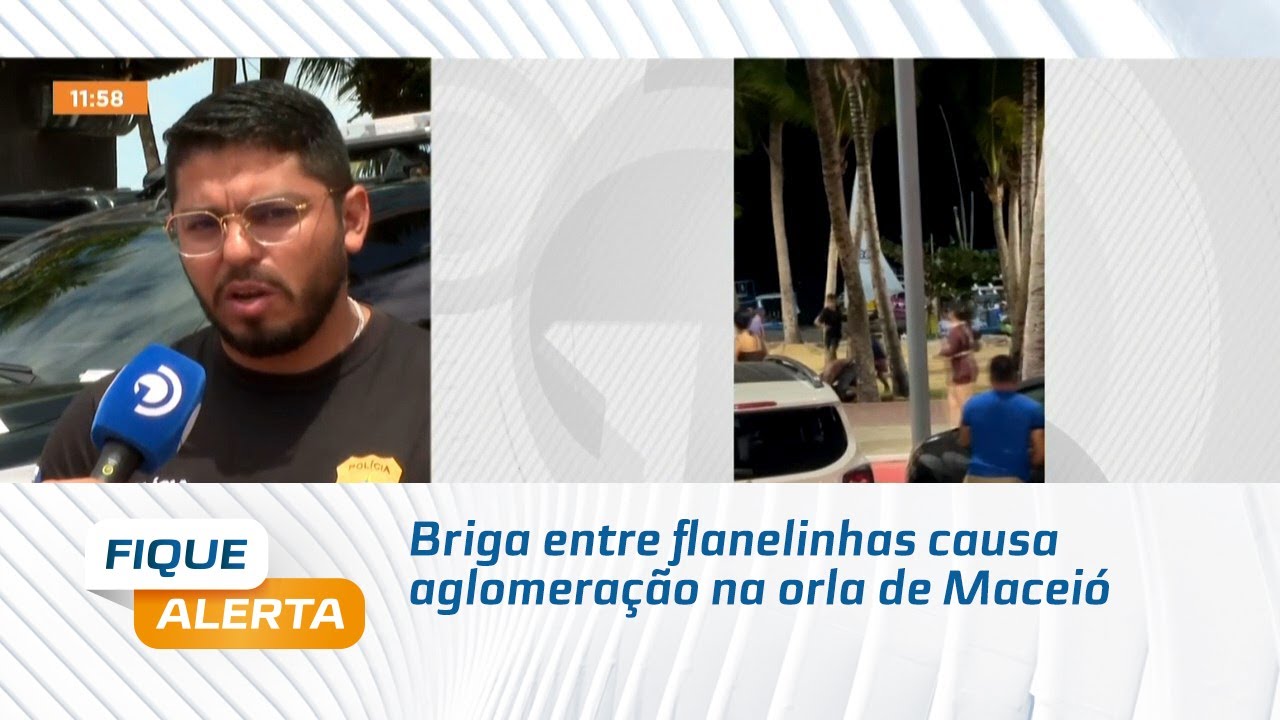 Briga entre flanelinhas causa aglomeração na orla de Maceió