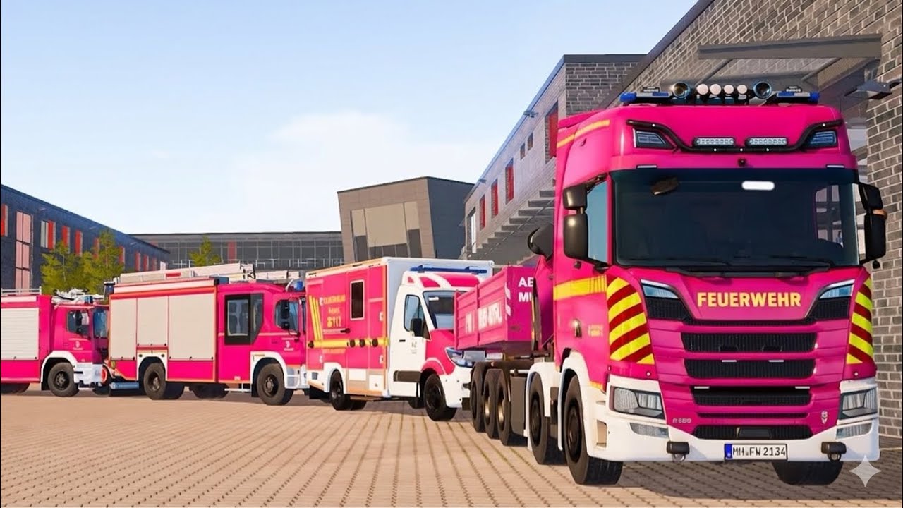 🚨 Emergency Call 112: Söhrewald Fire Brigade in Action | Swap Body Units | 4K Ultra Realistic