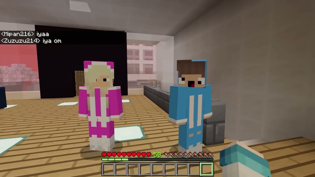 Nyamnyam BUAT RUMAH AMAN UNTUK BERLINDUNG DARI HUJAN DARAH MENGERIKAN DI MINECRAFT! SEREM