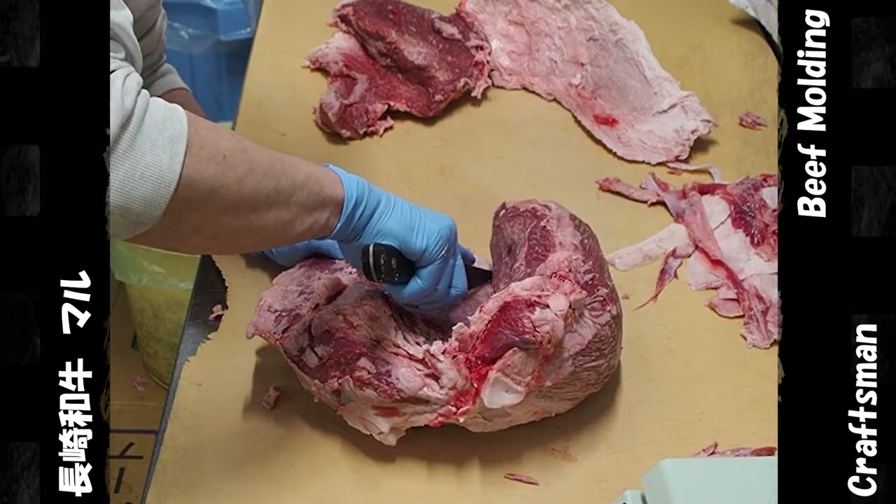 ジャンボ市お肉屋さん日常の作業風景【長崎和牛マル～焼肉・ステーキ用スペック編～】