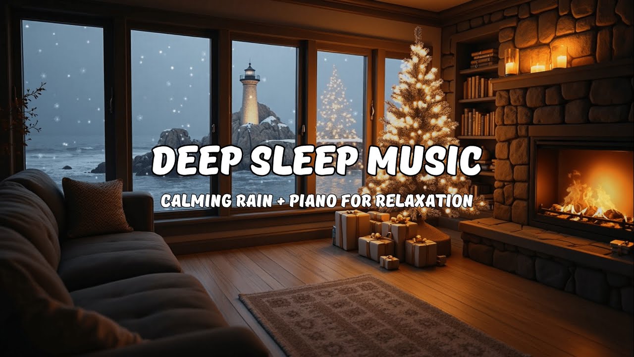 Cozy Frost Night ❄️ Gentle Piano for Relaxation & Deep Sleep