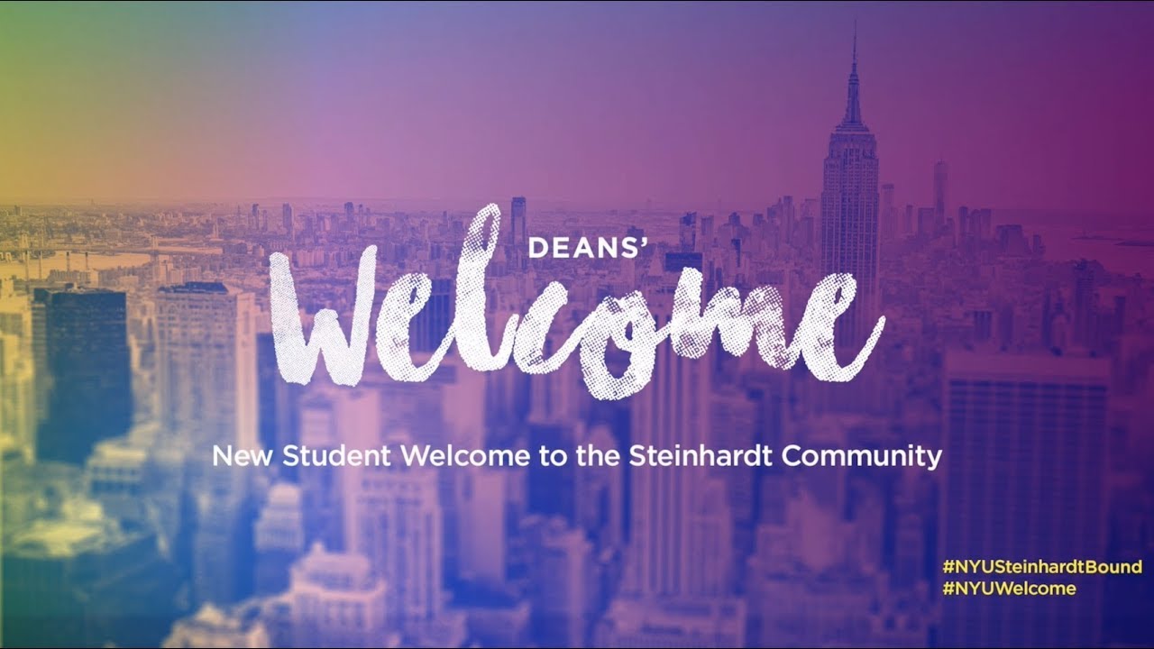 NYU Steinhardt Dean's Welcome | Spring 2021