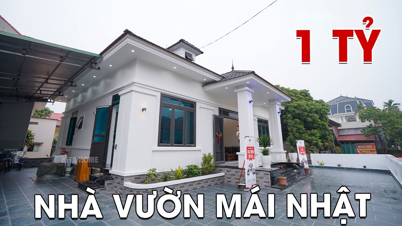 Ấn Tượng Với Mẫu Nhà Vườn Mái Nhật 1 Tỷ | Đẹp Từ Trong Ra Ngoài Tại Bắc Ninh