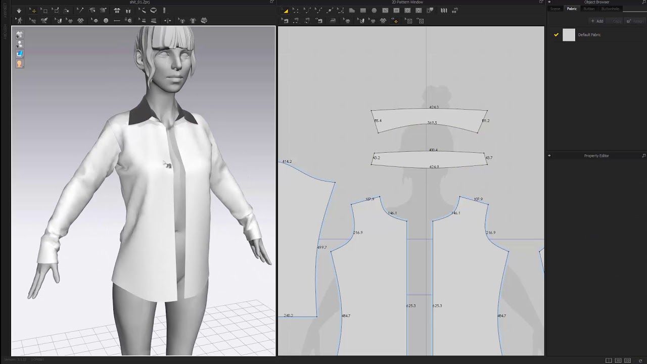 MarvelousDesigner shirt