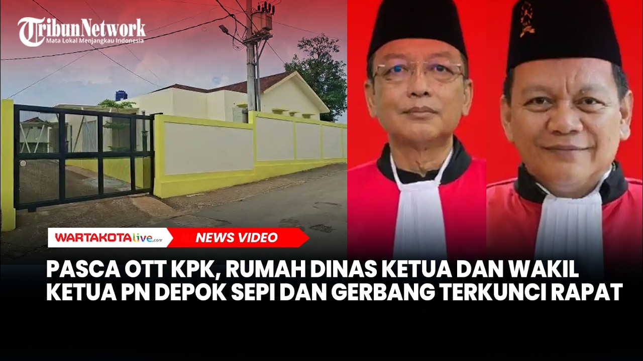 Pasca OTT KPK, Rumah Dinas Ketua dan Wakil Ketua PN Depok Sepi, Gerbang Terkunci Rapat