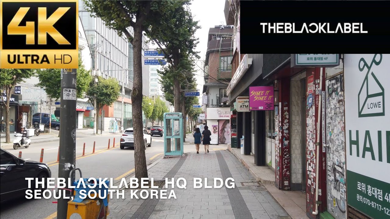 [4K] Walking to The Black Label (subsidiary of YG Entertainment) in Seoul, YG의 자회사인 더블랙레이블 사옥까지 걸어보기