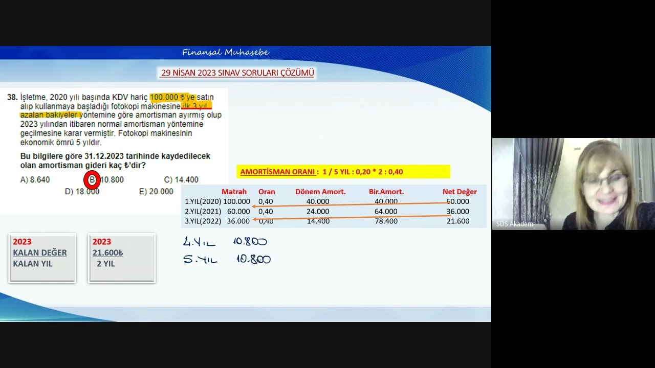Finansal Muhasebe SGS 2025/1 Kamp Soru Çözümü 25/02/2025 Part 2-SDS Akademi