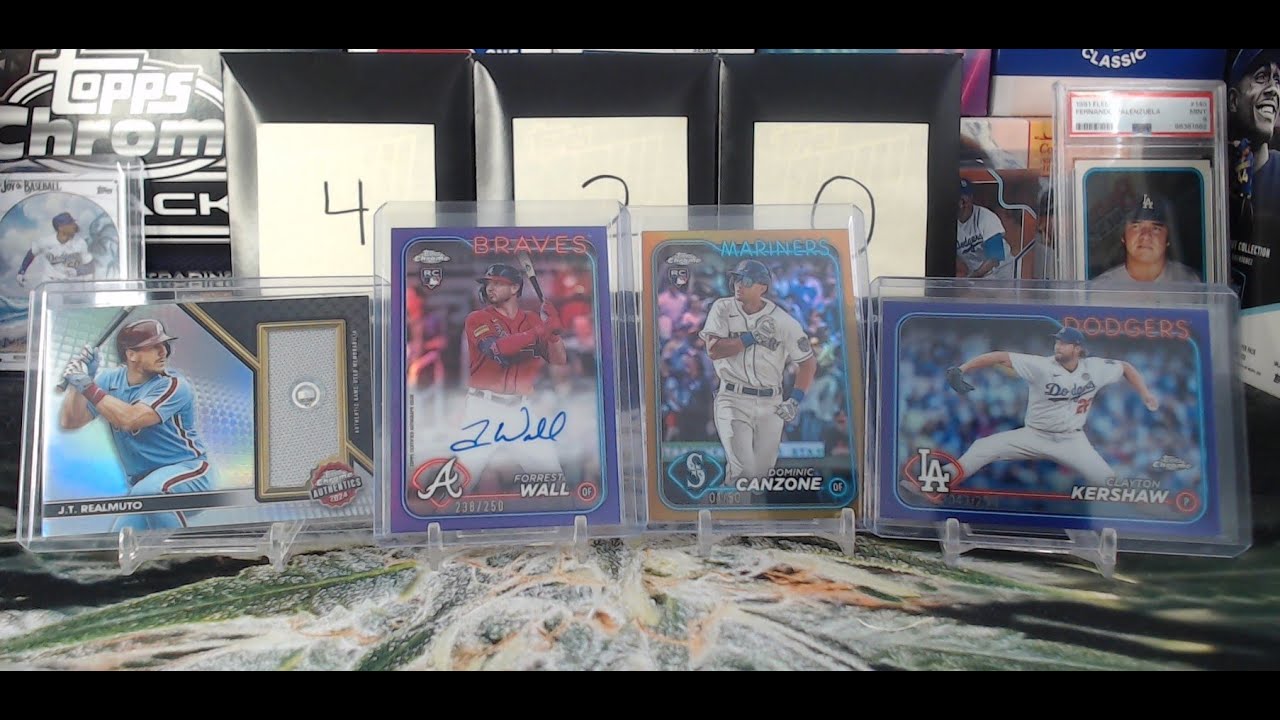 2024 Topps Chrome Hobby with Onyx Autographed Baseball!  Purple Auto/250, Authentic Relic, Gold/50!!