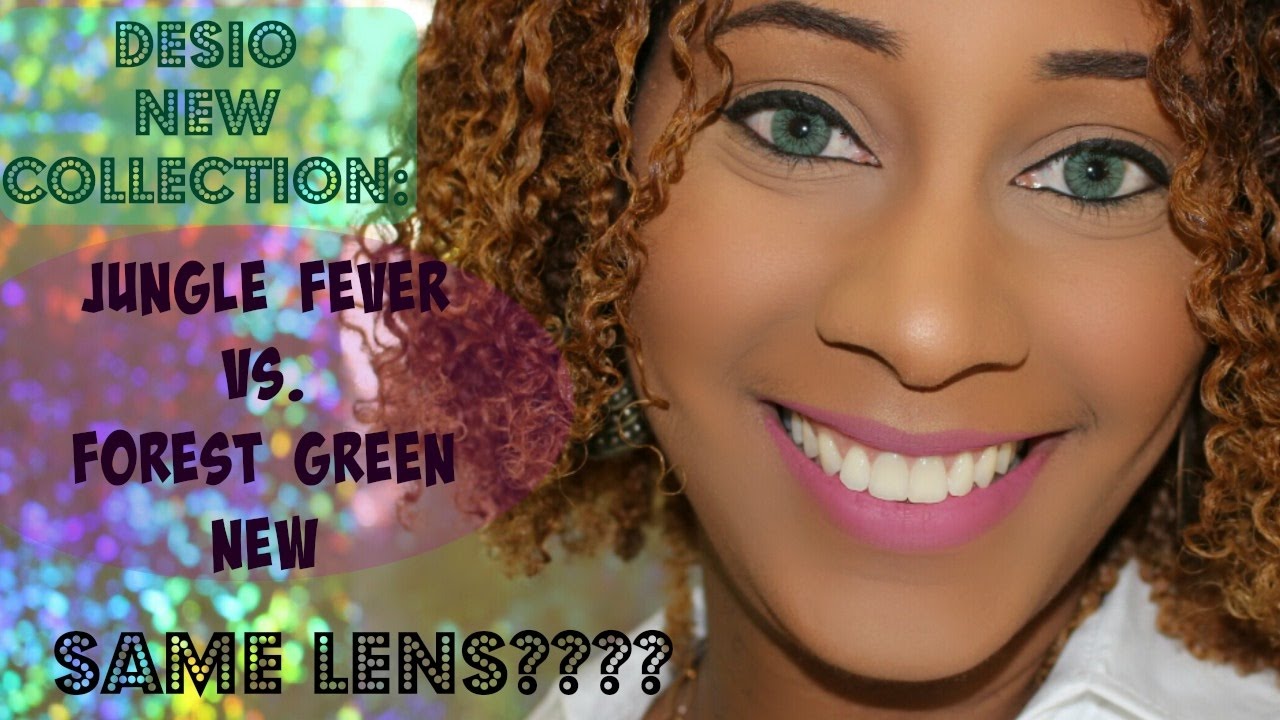 Desio Lens | Jungle Fever and Forest Green | New Collection | Dark Brown Eyes