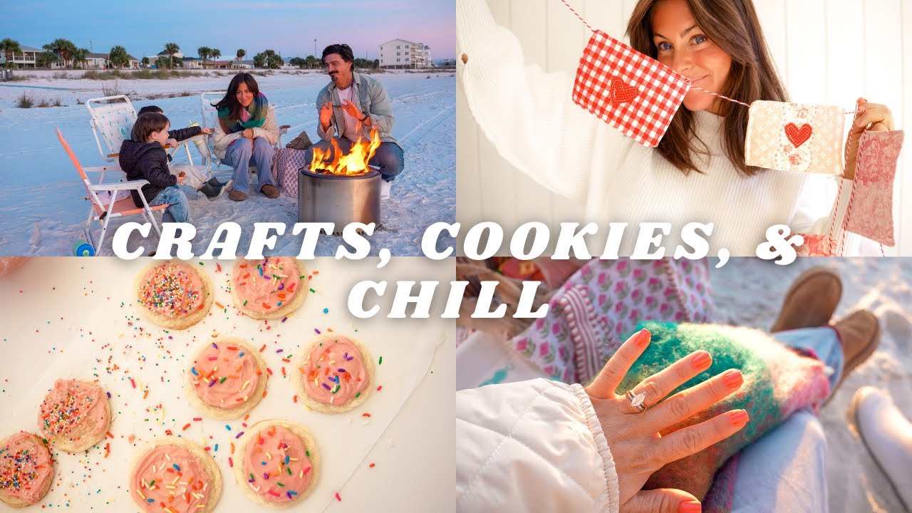 Valentine’s Day Crafts, Baking & Cozy Home Decorating | Festive DIY Vlog