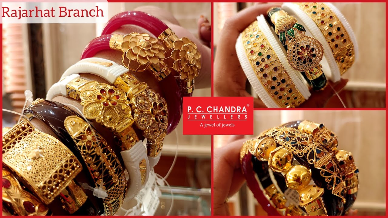PC Chandra মাত্র 3 গ্রাম থেকে গোল্ড জুয়েলারি Sankha Pola Noa#light#bridal#gold#2023#latestjewellery