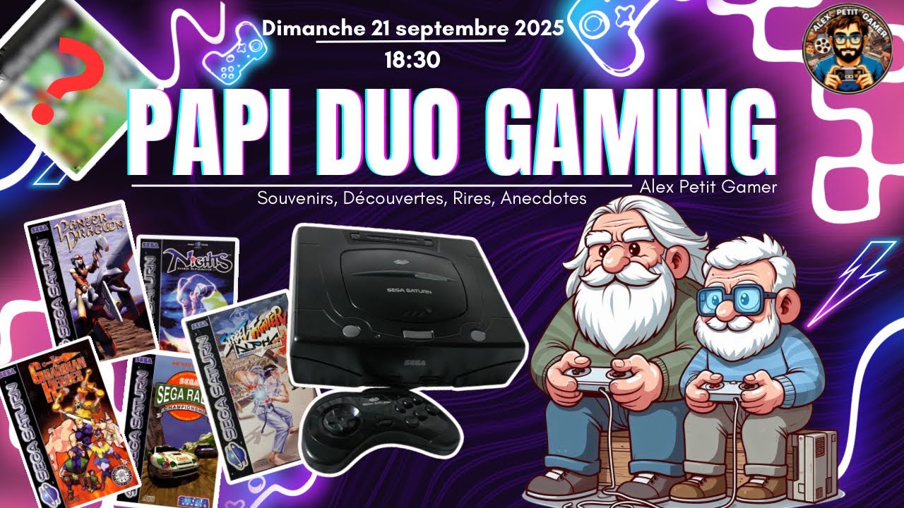 👴🏻 PAPI DUO GAMING : LA SEGA SATURN