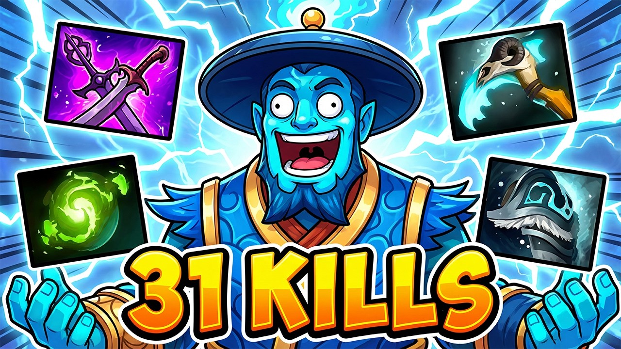 31 Kills Storm Spirit Dota 2 !! Storm Spirit Pro Mid Lane Gameplay Guide Build 7.40