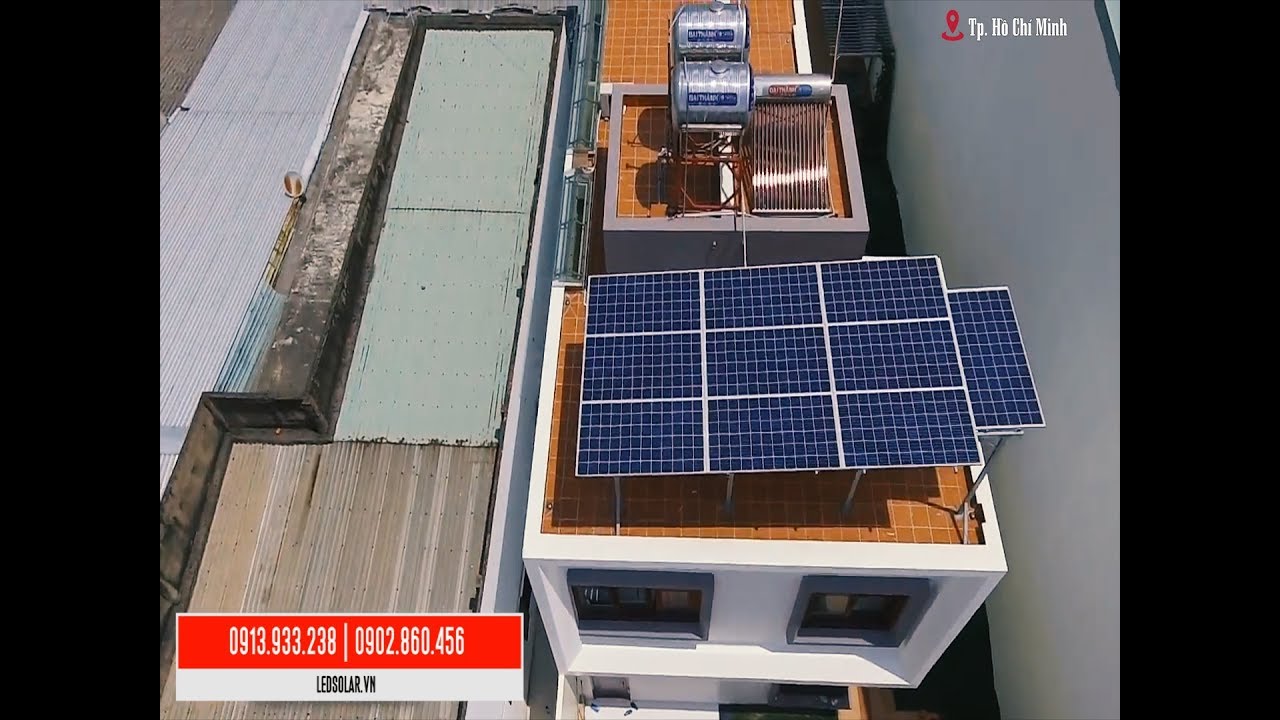 Lắp đặt hệ thống điện mặt trời 345W tại Tp  Hồ Chí Minh |  ledsolar. vn
