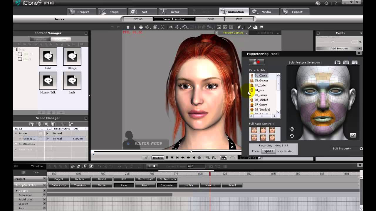 iClone5.4 Tutorial - Advanced Facial Animation Techniques for your Daz Character in iClone