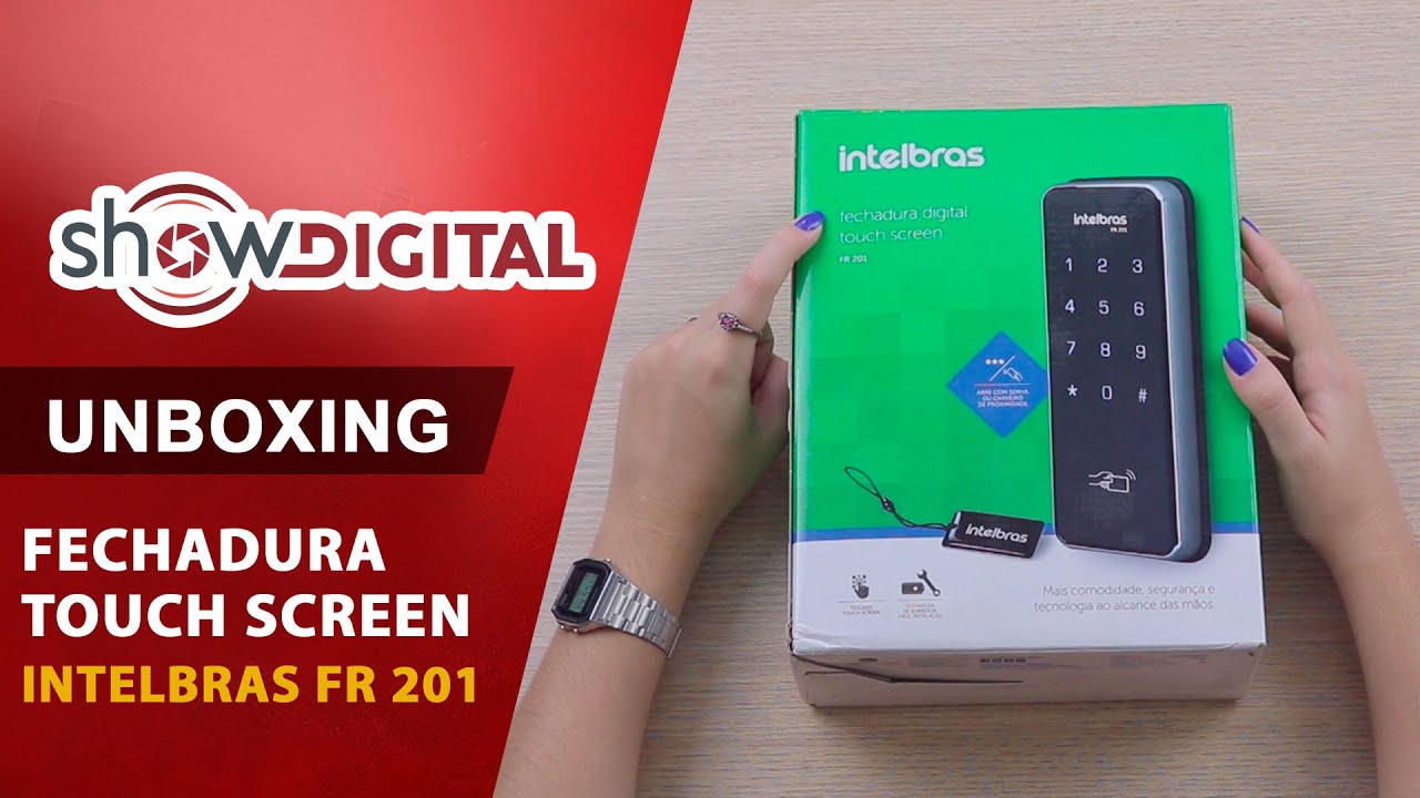 UNBOXING Fechadura Touch Screen Intelbras FR 201 I Show Digital
