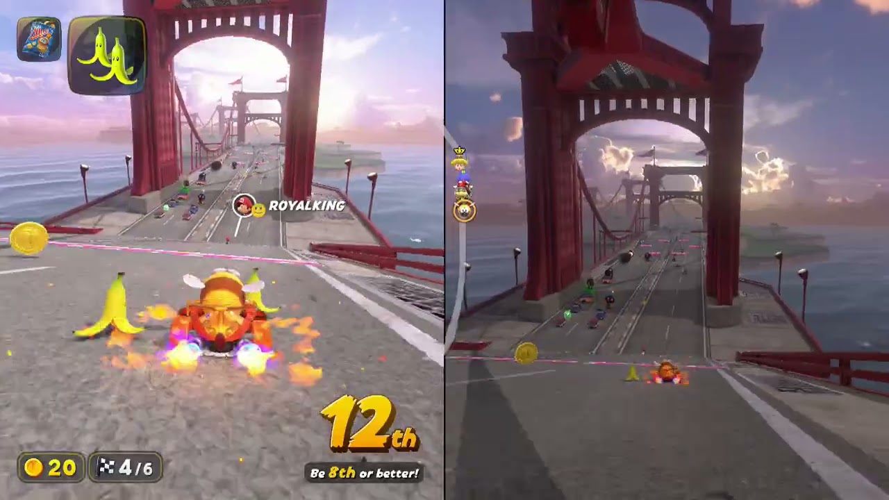 Dodgy move  BB Mario - Cloud rally - Mario kart world