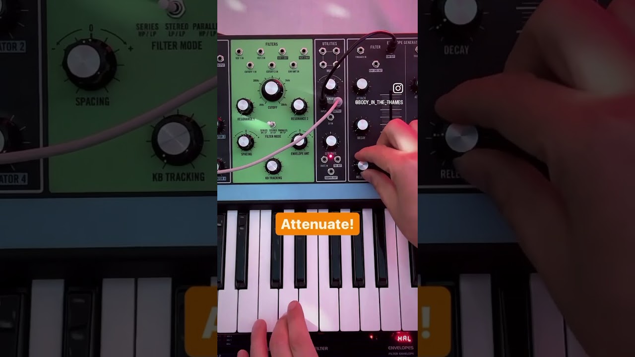 HOW TO make a kick drum from an analog synth in 60 seconds. #beat #music #analog #drums #synth
