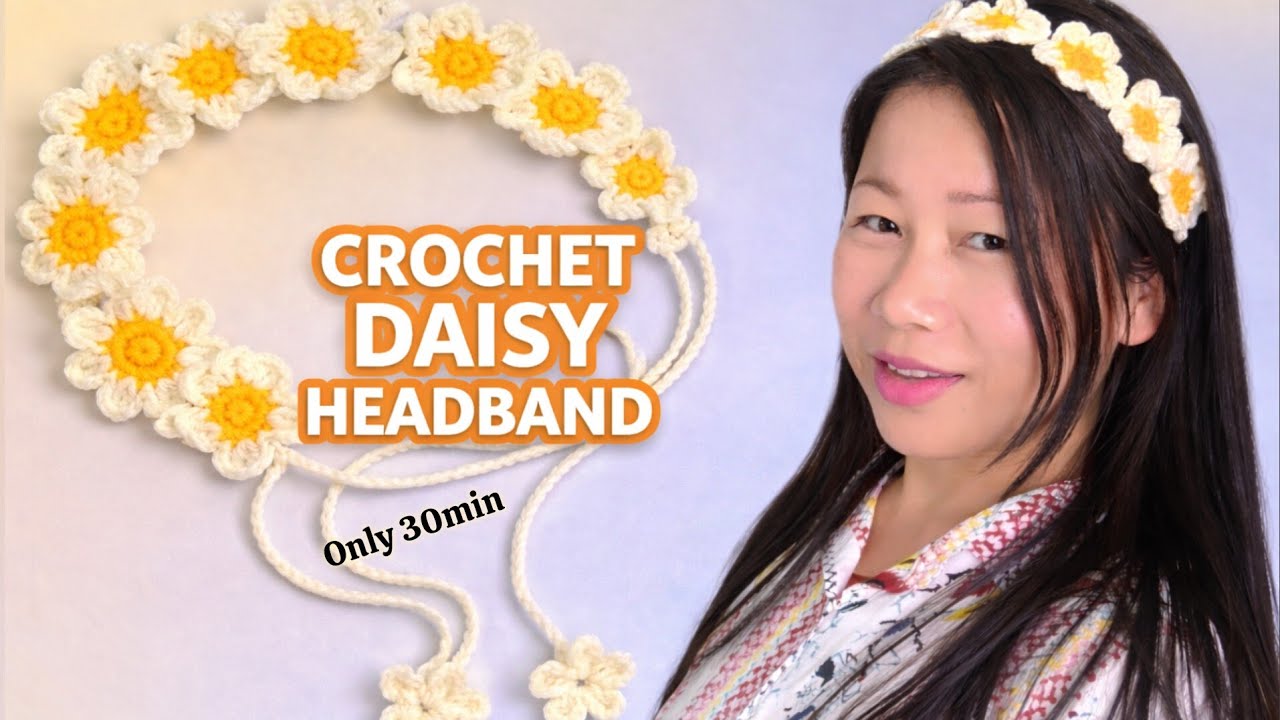 How to crochet Daisy🌸 Headband | step by step full Tutorial |Beginner friendly ||| Hindi 