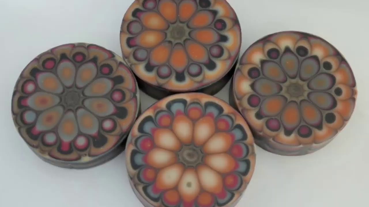 Pull Through Kaleidoscope Soap Technique Natural plant infusions Cold Process Soap Dairy Carton Mold