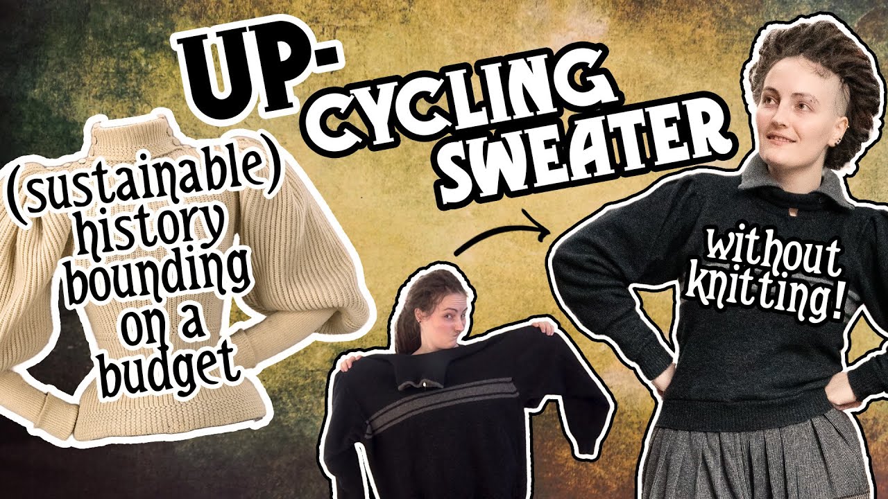 How to make an (Up-) Cycling Sweater from a thrift store jumper | Cheap History Bounding