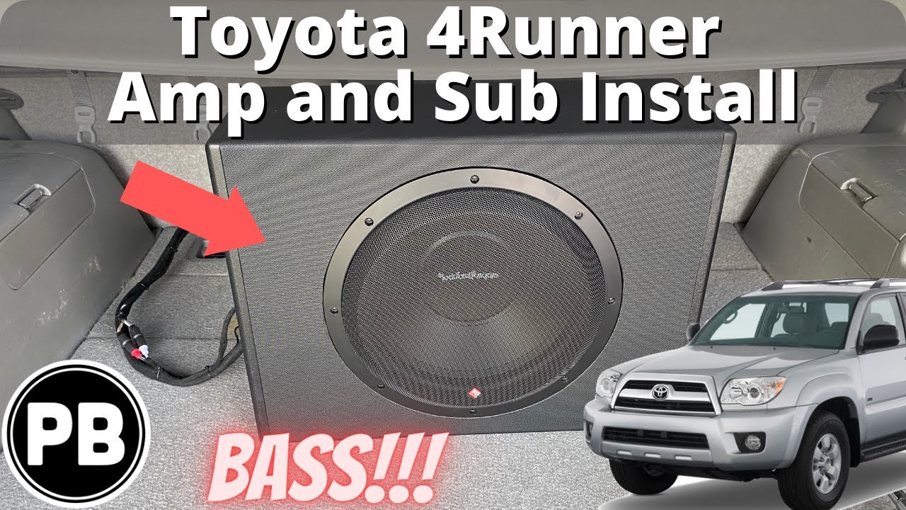 2003 - 2009 Toyota 4runner Amp and Sub Install