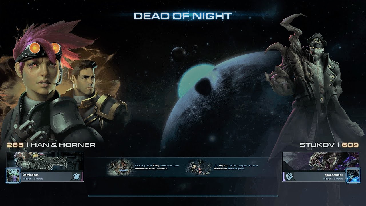 StarCraft II Brutal HAN & HORNER COOP STUKOV Dead Of Night