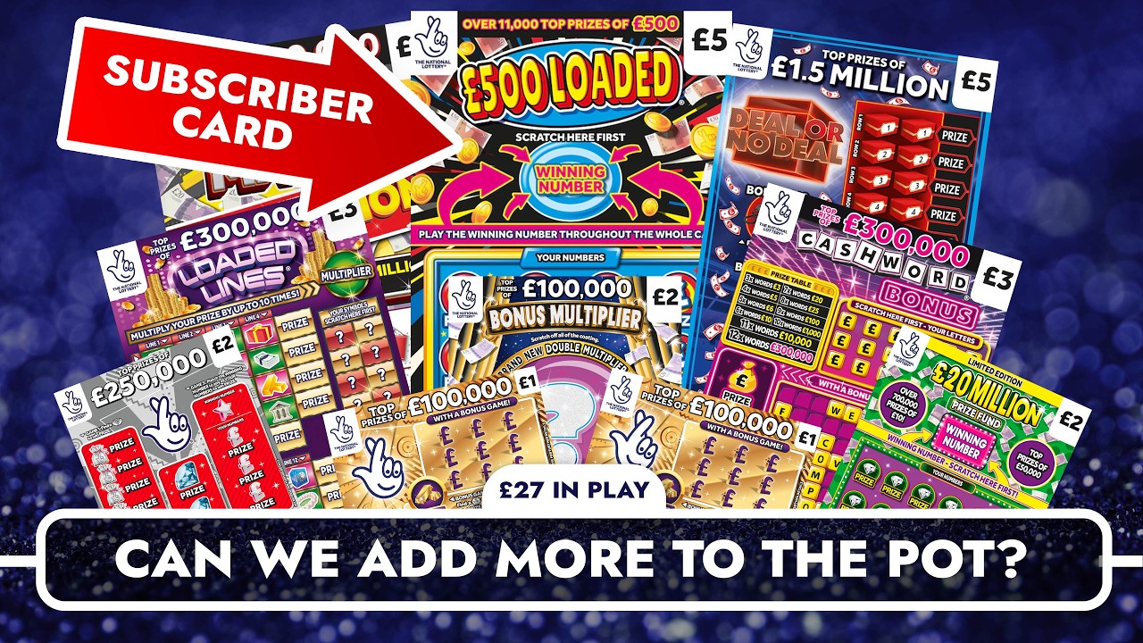 Can We Add To The Subscribers Pot? 💰💰 £27 of Scratch Cards In Play  #scratchcards #new #giveaway