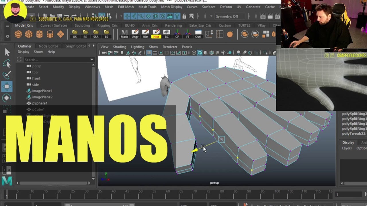 Modelado de Mano 3D