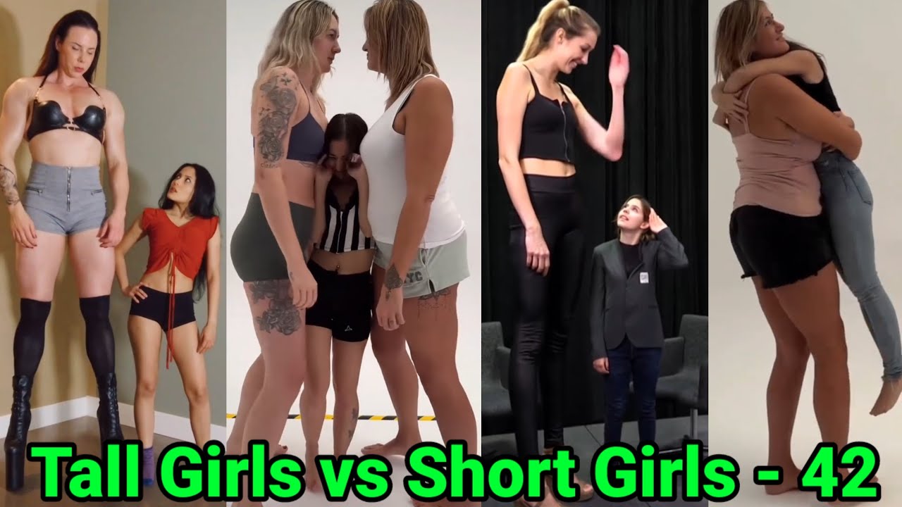 Высокие девушки против низких девушек - 42 | сравнение роста высоких женщин | подъём и переноска ...