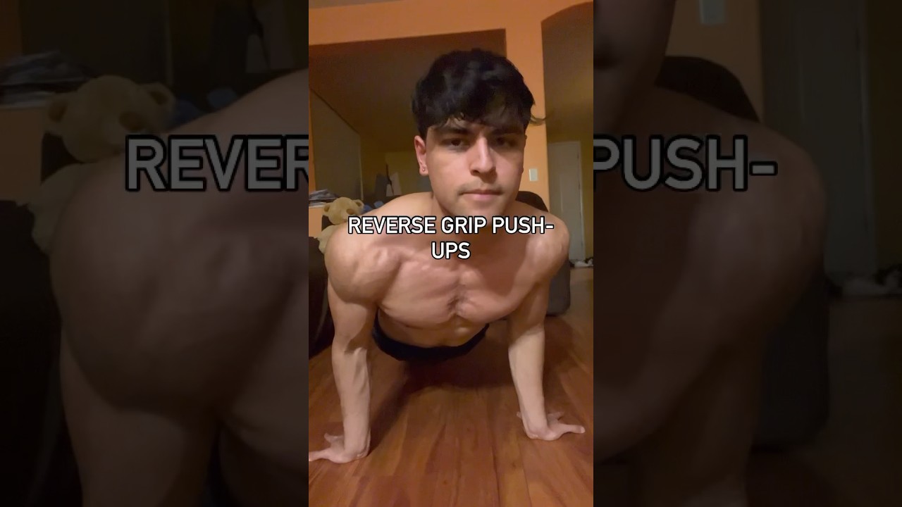 Try reverse grip pushups for biceps #gym #fitness #bodybuilding #pushups #calisthenics #biceps eps