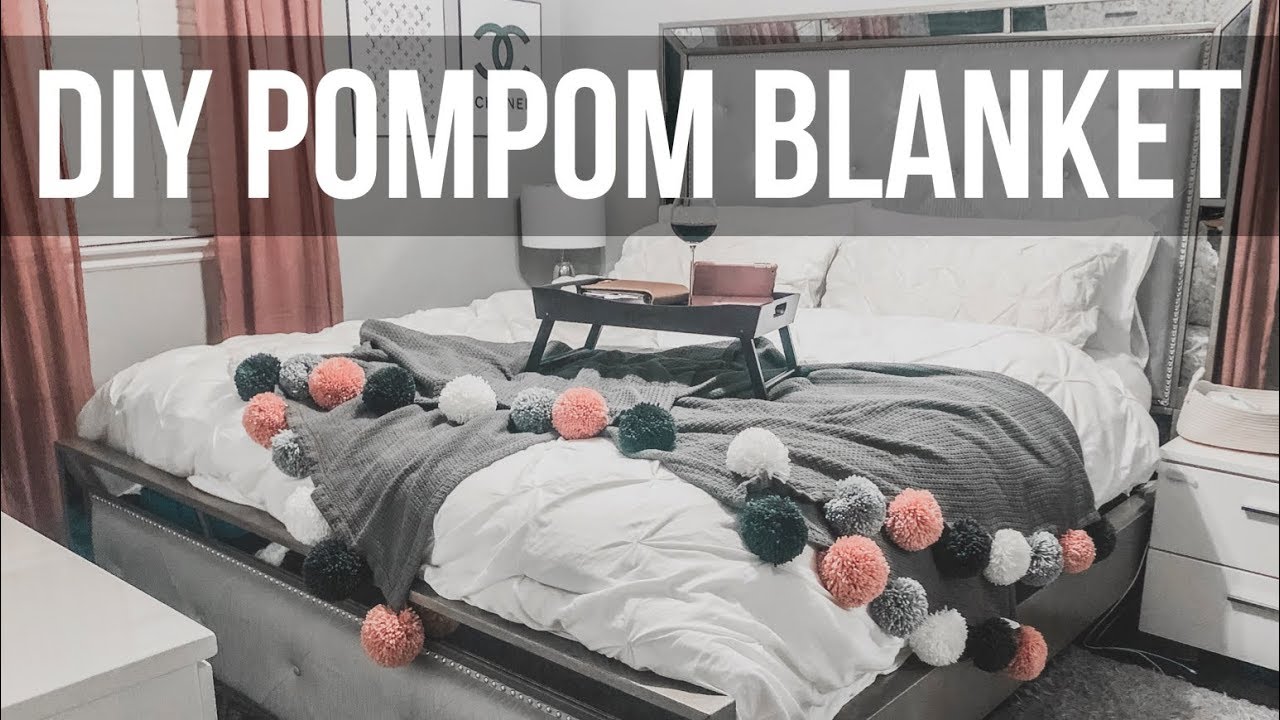 DIY Tutorial perfect pompom blanket