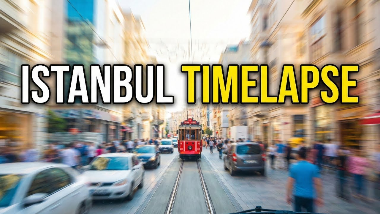 Istanbul Timelapse – Taksim Square & Istiklal Street Train View