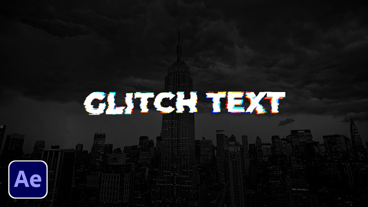 Глітч ефект в After Effects | Уроки українською | Glitch