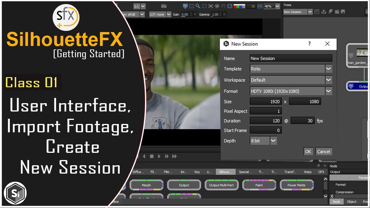 Silhouette FX  Tutorial | User Interface & Create New Session [Getting Started] Class 01