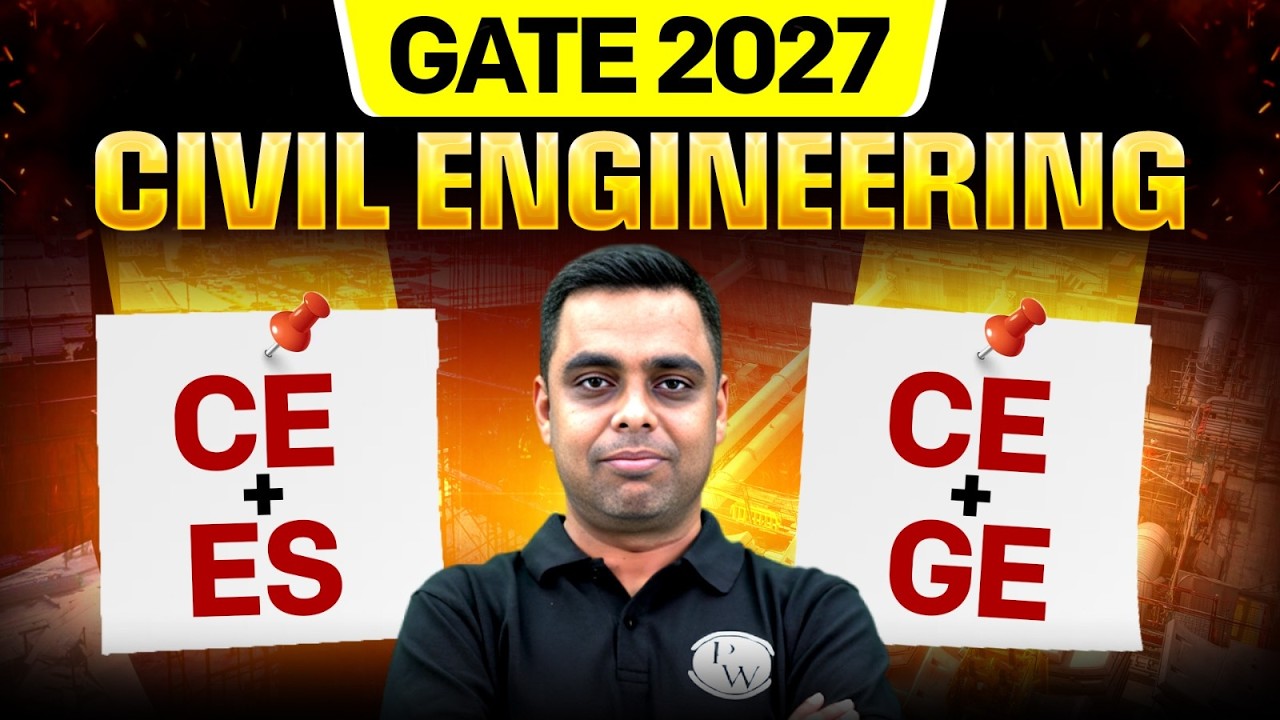 GATE 2027 Civil Engineering Best Two Paper Combination | CE + ES vs CE + GE | GATE Geomatics