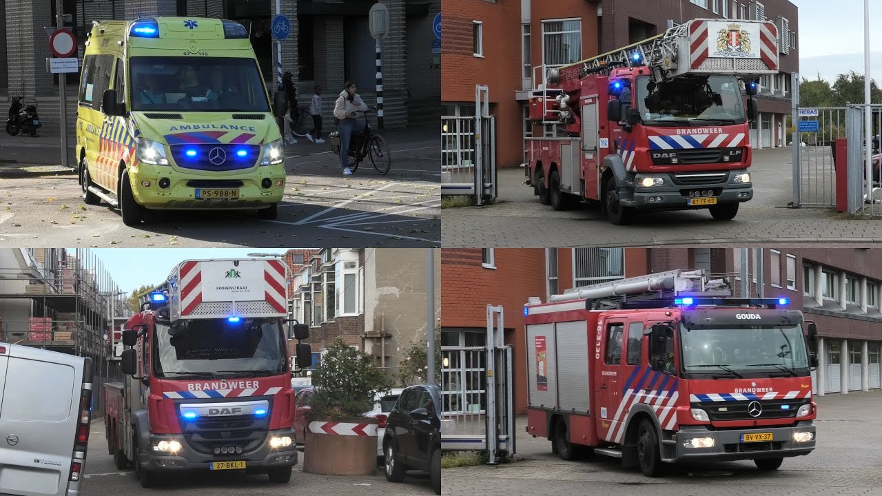 Brandweer, Ambulance, Mobiel Medisch Team en Politie met spoed in Nederland