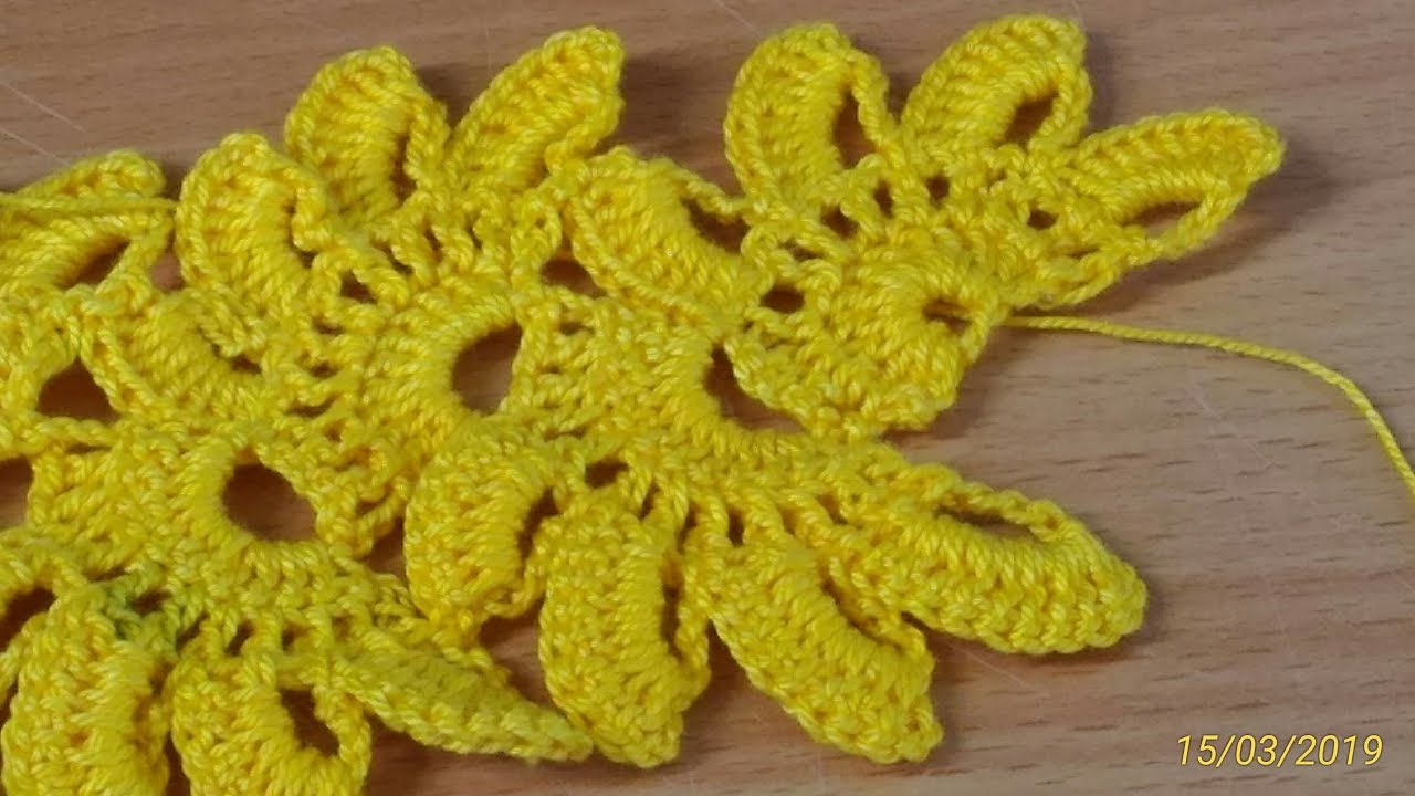 Renda de Crochê passo à passo
