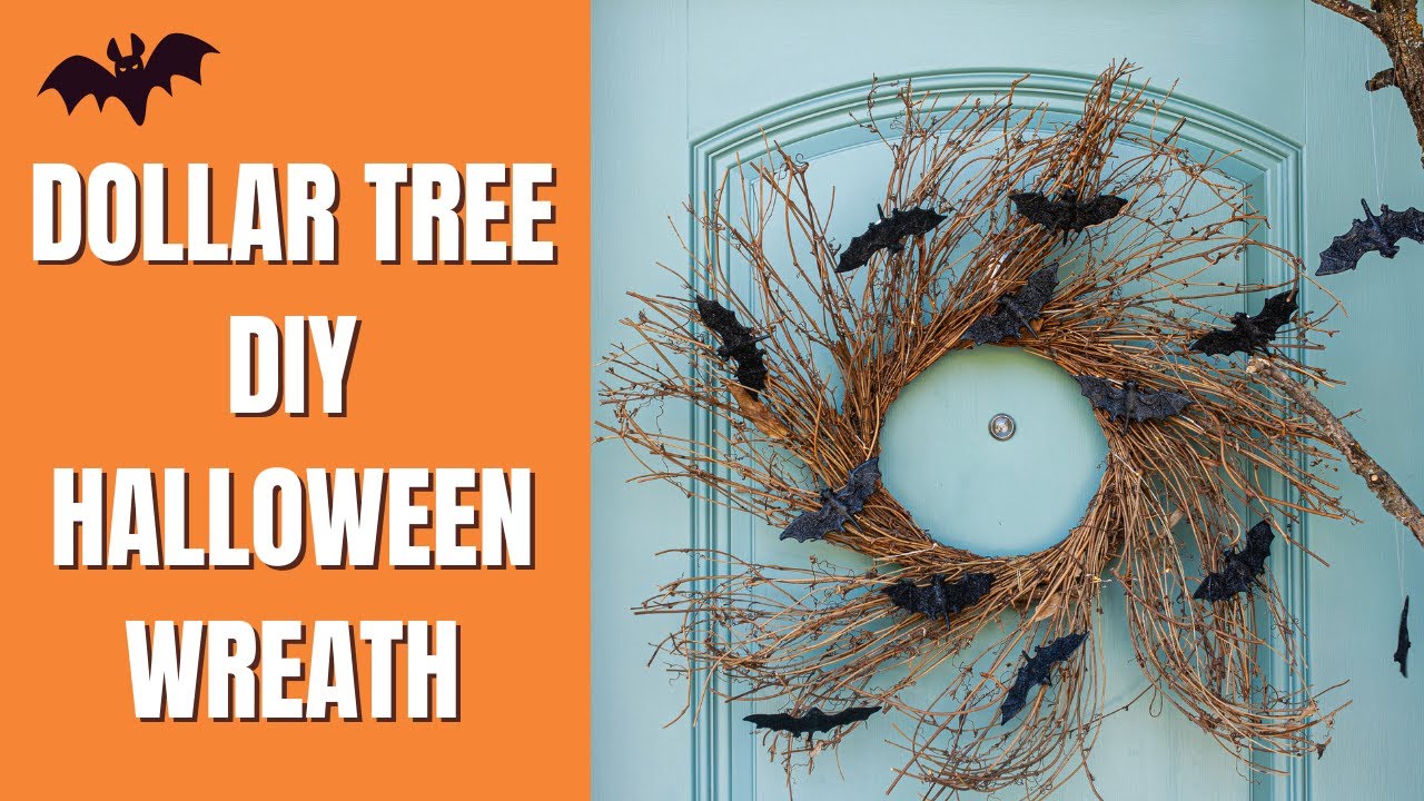 Dollar Tree DIY Halloween Wreath