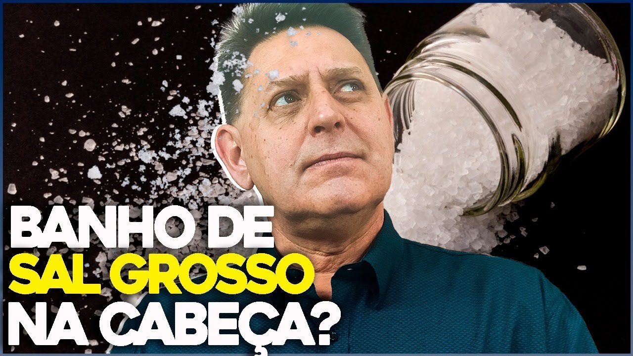 Posso despejar banho de sal grosso na cabeça?