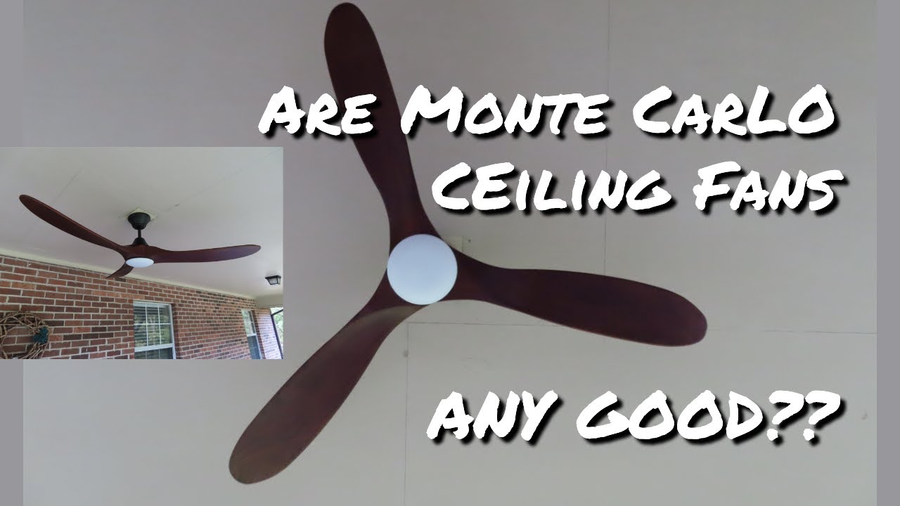 Are Monte Carlo Ceiling Fans Any Good?  Unboxing, Installation, Operation and Review of Maverick 60