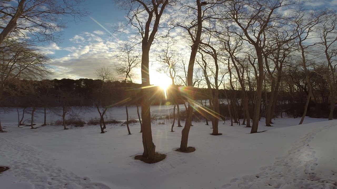 Morning sunrise in the backyard over Frost Fish Creek