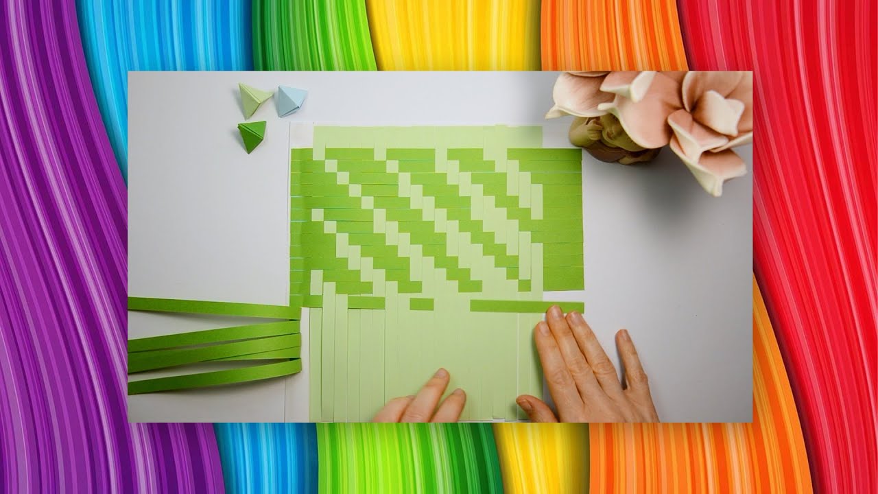 Come Intrecciare Carta per un'Arte Creativa🇬🇧 Creative Weaving with Paper  – DIY Tutorial