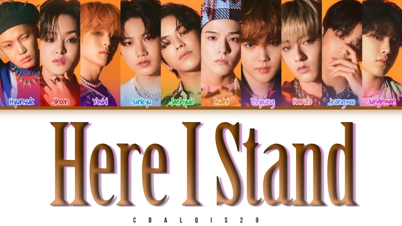 TREASURE (トレジャー) - 'Here I Stand' (Color Coded Lyrics Eng/Kan/Rom/가사)