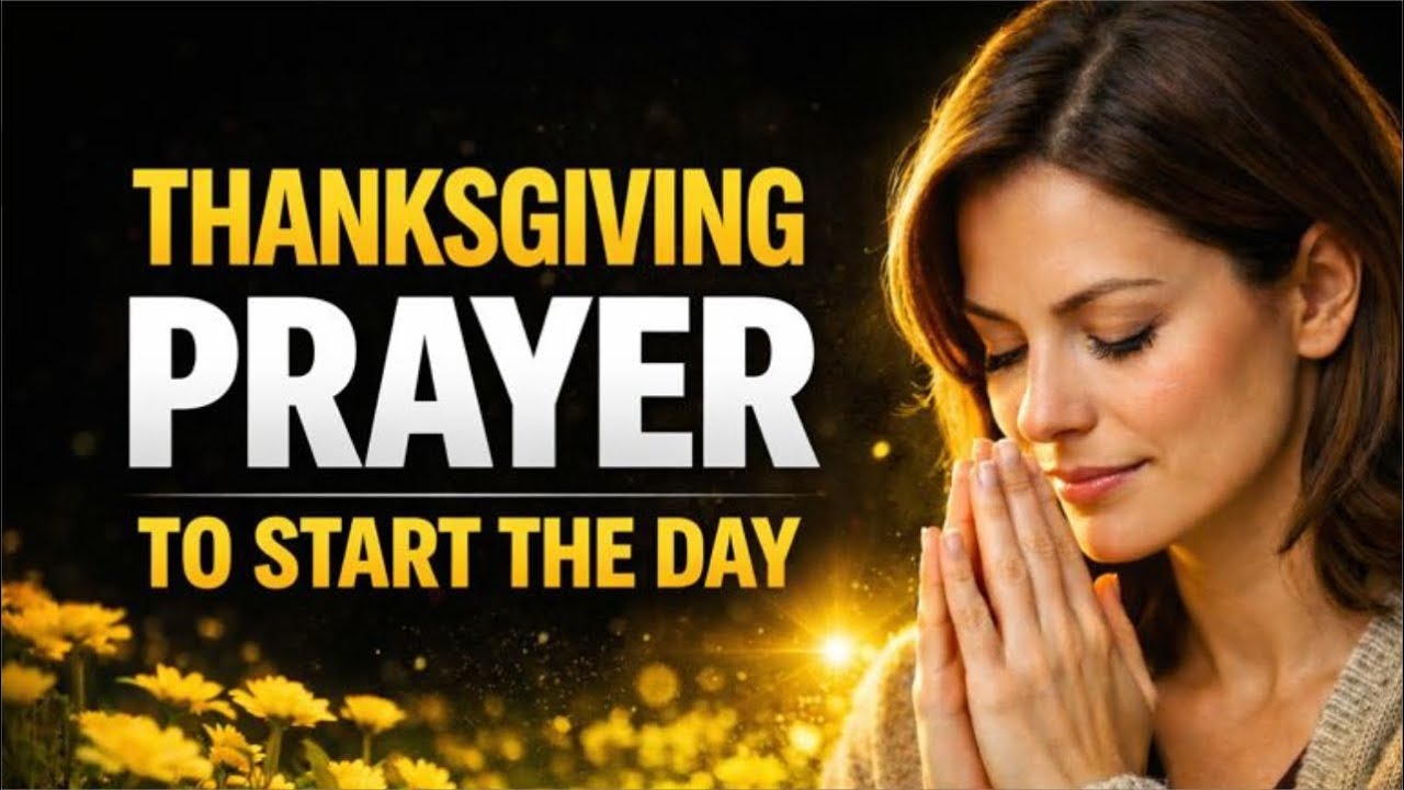 MORNING PRAYER: Thanksgiving prayer to start the day