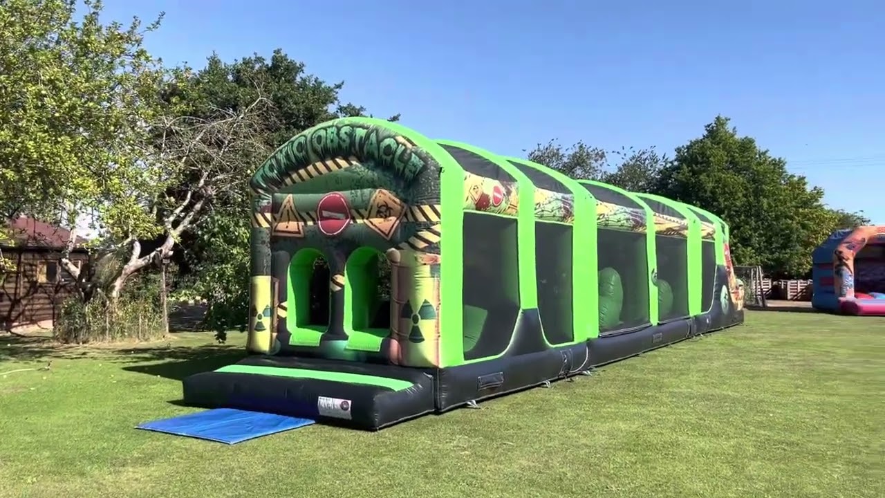 Inflatable activities, bungee run and bouncy castle